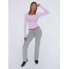 image:imageTrendy Queen Womens Long Sleeve Shirts Crop Tops Fall Fashion Solid Square Neck Going Out Basics Tees Y2k ClothesLight Purple