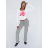 image:imageTrendy Queen Womens Long Sleeve Shirts Crop Tops Fall Fashion Solid Square Neck Going Out Basics Tees Y2k ClothesPink Flower