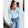image:imageTrendy Queen Womens Long Sleeve Tops Going Out Top Trendy Cute Shirt Y2k Clothes Fashion Clothing Fall Outfits 2026Babyblue