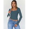 image:imageTrendy Queen Womens Long Sleeve Tops Going Out Top Trendy Cute Shirt Y2k Clothes Fashion Clothing Fall Outfits 2026Hazeblue