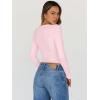 image:imageTrendy Queen Womens Long Sleeve Tops Going Out Top Trendy Cute Shirt Y2k Clothes Fashion Clothing Fall Outfits 2026Pink