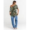 image:imageTrendy Queen Womens Off The Shoulder Tops Oversized TShirts Short Sleeve Tees Summer 2026 Casual Spring Fashion ClothesMapleleafgreen