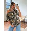 image:imageTrendy Queen Womens Off The Shoulder Tops Oversized TShirts Short Sleeve Tees Summer 2026 Casual Spring Fashion ClothesPrinteddarkgreen