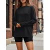 image:imageTrendy Queen Womens Oversized Long Sleeve T Shirts 2026 Basic Crewneck Tee Fall Tops Casual Workout Y2K ClothesBlack