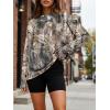 image:imageTrendy Queen Womens Oversized Long Sleeve T Shirts 2026 Basic Crewneck Tee Fall Tops Casual Workout Y2K ClothesCamokhakigrey