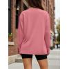 image:imageTrendy Queen Womens Oversized Long Sleeve T Shirts 2026 Basic Crewneck Tee Fall Tops Casual Workout Y2K ClothesCoral
