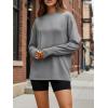 image:imageTrendy Queen Womens Oversized Long Sleeve T Shirts 2026 Basic Crewneck Tee Fall Tops Casual Workout Y2K ClothesGrey