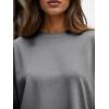 image:imageTrendy Queen Womens Oversized Long Sleeve T Shirts 2026 Basic Crewneck Tee Fall Tops Casual Workout Y2K ClothesGrey