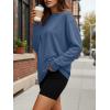 image:imageTrendy Queen Womens Oversized Long Sleeve T Shirts 2026 Basic Crewneck Tee Fall Tops Casual Workout Y2K ClothesHazeblue