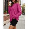image:imageTrendy Queen Womens Oversized Long Sleeve T Shirts 2026 Basic Crewneck Tee Fall Tops Casual Workout Y2K ClothesHotpink