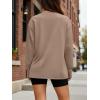 image:imageTrendy Queen Womens Oversized Long Sleeve T Shirts 2026 Basic Crewneck Tee Fall Tops Casual Workout Y2K ClothesKhaki