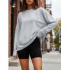 image:imageTrendy Queen Womens Oversized Long Sleeve T Shirts 2026 Basic Crewneck Tee Fall Tops Casual Workout Y2K ClothesLightgrey
