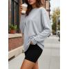image:imageTrendy Queen Womens Oversized Long Sleeve T Shirts 2026 Basic Crewneck Tee Fall Tops Casual Workout Y2K ClothesLightgrey