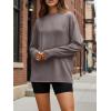 image:imageTrendy Queen Womens Oversized Long Sleeve T Shirts 2026 Basic Crewneck Tee Fall Tops Casual Workout Y2K ClothesNetmeg