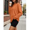 image:imageTrendy Queen Womens Oversized Long Sleeve T Shirts 2026 Basic Crewneck Tee Fall Tops Casual Workout Y2K ClothesOrange