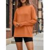 image:imageTrendy Queen Womens Oversized Long Sleeve T Shirts 2026 Basic Crewneck Tee Fall Tops Casual Workout Y2K ClothesOrange