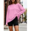 image:imageTrendy Queen Womens Oversized Long Sleeve T Shirts 2026 Basic Crewneck Tee Fall Tops Casual Workout Y2K ClothesPink