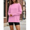 image:imageTrendy Queen Womens Oversized Long Sleeve T Shirts 2026 Basic Crewneck Tee Fall Tops Casual Workout Y2K ClothesPink