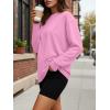 image:imageTrendy Queen Womens Oversized Long Sleeve T Shirts 2026 Basic Crewneck Tee Fall Tops Casual Workout Y2K ClothesPink