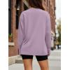 image:imageTrendy Queen Womens Oversized Long Sleeve T Shirts 2026 Basic Crewneck Tee Fall Tops Casual Workout Y2K ClothesPurple