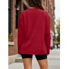 image:imageTrendy Queen Womens Oversized Long Sleeve T Shirts 2026 Basic Crewneck Tee Fall Tops Casual Workout Y2K ClothesRed