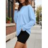 image:imageTrendy Queen Womens Oversized Long Sleeve T Shirts 2026 Basic Crewneck Tee Fall Tops Casual Workout Y2K ClothesSkyblue