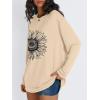 image:imageTrendy Queen Womens Oversized Long Sleeve T Shirts 2026 Basic Crewneck Tee Fall Tops Casual Workout Y2K ClothesSunflower Apricot