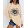 image:imageTrendy Queen Womens Oversized Long Sleeve T Shirts 2026 Basic Crewneck Tee Fall Tops Casual Workout Y2K ClothesSunflower Apricot