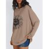 image:imageTrendy Queen Womens Oversized Long Sleeve T Shirts 2026 Basic Crewneck Tee Fall Tops Casual Workout Y2K ClothesSunflower Khaki