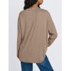image:imageTrendy Queen Womens Oversized Long Sleeve T Shirts 2026 Basic Crewneck Tee Fall Tops Casual Workout Y2K ClothesSunflower Khaki