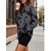 image:imageTrendy Queen Womens Oversized Long Sleeve T Shirts 2026 Basic Crewneck Tee Fall Tops Casual Workout Y2K ClothesTiedyegrey