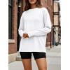 image:imageTrendy Queen Womens Oversized Long Sleeve T Shirts 2026 Basic Crewneck Tee Fall Tops Casual Workout Y2K ClothesWhite