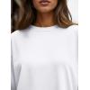 image:imageTrendy Queen Womens Oversized Long Sleeve T Shirts 2026 Basic Crewneck Tee Fall Tops Casual Workout Y2K ClothesWhite