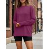 image:imageTrendy Queen Womens Oversized Long Sleeve T Shirts 2026 Basic Crewneck Tee Fall Tops Casual Workout Y2K ClothesWine