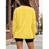 image:imageTrendy Queen Womens Oversized Long Sleeve T Shirts 2026 Basic Crewneck Tee Fall Tops Casual Workout Y2K ClothesYellow