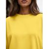 image:imageTrendy Queen Womens Oversized Long Sleeve T Shirts 2026 Basic Crewneck Tee Fall Tops Casual Workout Y2K ClothesYellow