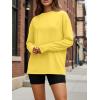 image:imageTrendy Queen Womens Oversized Long Sleeve T Shirts 2026 Basic Crewneck Tee Fall Tops Casual Workout Y2K ClothesYellow