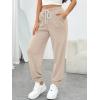 image:imageTrendy Queen Womens Sweatpants Athletic Joggers Baggy Pants Lounge Bottom 2026 Fall Fashion with PocketsBeige