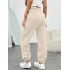 image:imageTrendy Queen Womens Sweatpants High Waisted Winter Baggy Lounge Pants Fall Active Fleece Comfy Joggers 2026Beige