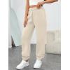 image:imageTrendy Queen Womens Sweatpants High Waisted Winter Baggy Lounge Pants Fall Active Fleece Comfy Joggers 2026Beige