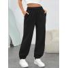 image:imageTrendy Queen Womens Sweatpants High Waisted Winter Baggy Lounge Pants Fall Active Fleece Comfy Joggers 2026Black