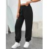 image:imageTrendy Queen Womens Sweatpants High Waisted Winter Baggy Lounge Pants Fall Active Fleece Comfy Joggers 2026Black