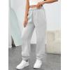 image:imageTrendy Queen Womens Sweatpants High Waisted Winter Baggy Lounge Pants Fall Active Fleece Comfy Joggers 2026Grey