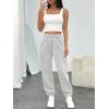 image:imageTrendy Queen Womens Sweatpants High Waisted Winter Baggy Lounge Pants Fall Active Fleece Comfy Joggers 2026Grey