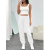 image:imageTrendy Queen Womens Sweatpants High Waisted Winter Baggy Lounge Pants Fall Active Fleece Comfy Joggers 2026White