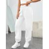 image:imageTrendy Queen Womens Sweatpants High Waisted Winter Baggy Lounge Pants Fall Active Fleece Comfy Joggers 2026White