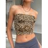 image:imageTrendy Queen Womens Tube Tops Strapless Crop Tops Basic Backless Sleeveless Going Out 2026 Spring Outfits Summer ClothesLeopard