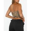 image:imageTrendy Queen Womens Tube Tops Strapless Crop Tops Basic Backless Sleeveless Going Out 2026 Spring Outfits Summer ClothesLeopard