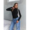 image:imageTrendy Queen Womens Turtleneck Long Sleeve Shirts Spring Fashion Basic Thermal Underwear Tops Winter Clothes 2026Black