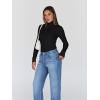 image:imageTrendy Queen Womens Turtleneck Long Sleeve Shirts Spring Fashion Basic Thermal Underwear Tops Winter Clothes 2026Black